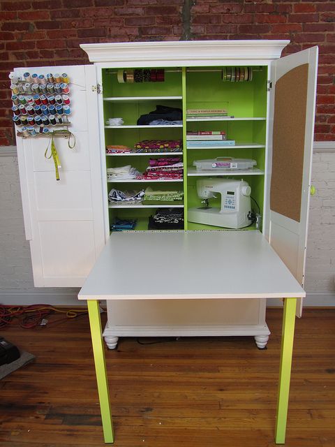  Craft Cabinet With Fold Out Table